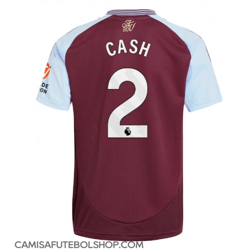 Camisa de time de futebol Aston Villa Matty Cash #2 Replicas 1º Equipamento 2024-25 Manga Curta